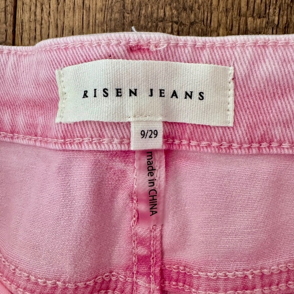 NWT Risen Pink Acid Wash High Waist Skinny Jeans Women's Size 9 29 - Picture 5 of 11